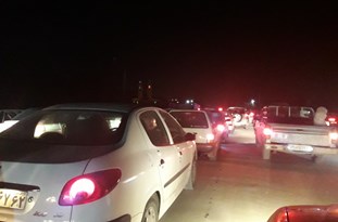 قفل شدن جاده ساری ـ تاکام و بلاتکلیفی چندین ساعته مسافران